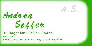 andrea seffer business card